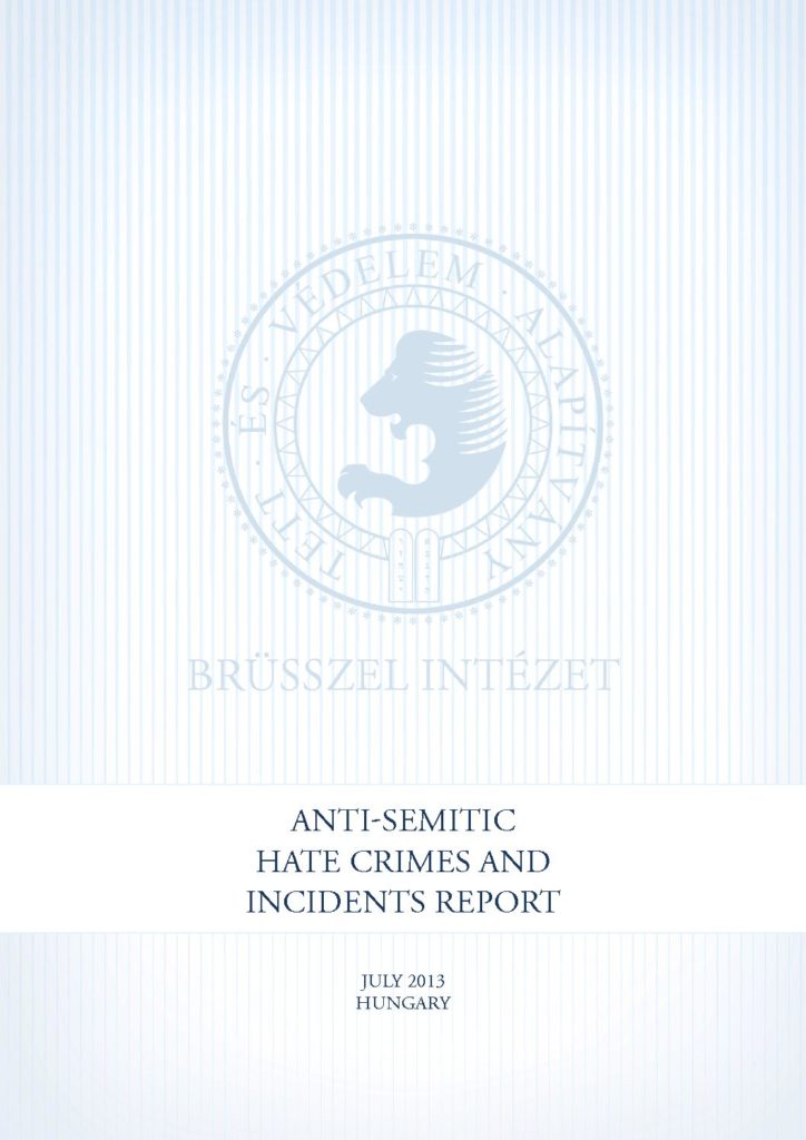 Antisemitic Hate Crimes And Incidents Report July 2013